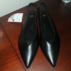 H&M Faux Leather Pointed Flats